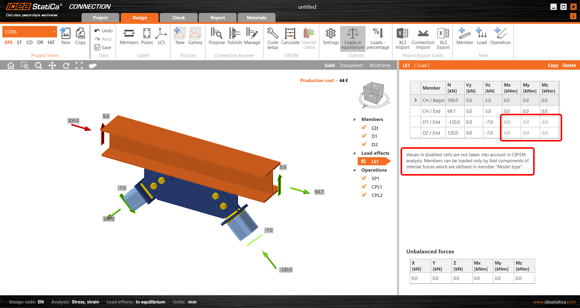 How To Model One Bolt Connection Model Type Idea Statica